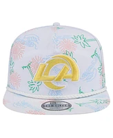 New Era Men's White Los Angeles Rams Vacay Golfer Snapback Hat