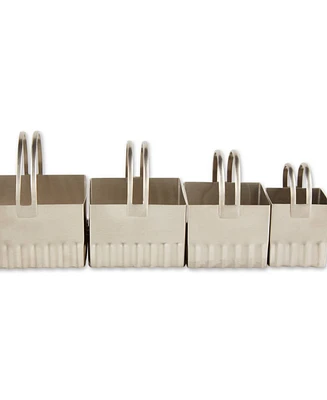 Rsvp International Endurance 4 Piece Square Rippled Biscuit Cutters