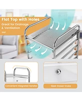 10 Drawer Rolling Storage Cart Scrapbook Paper Office School