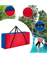 2 Pcs Giant 4 A Row Jumbo 4-to-Score Game Set W/Storage Carrying Bag for Kids Adult