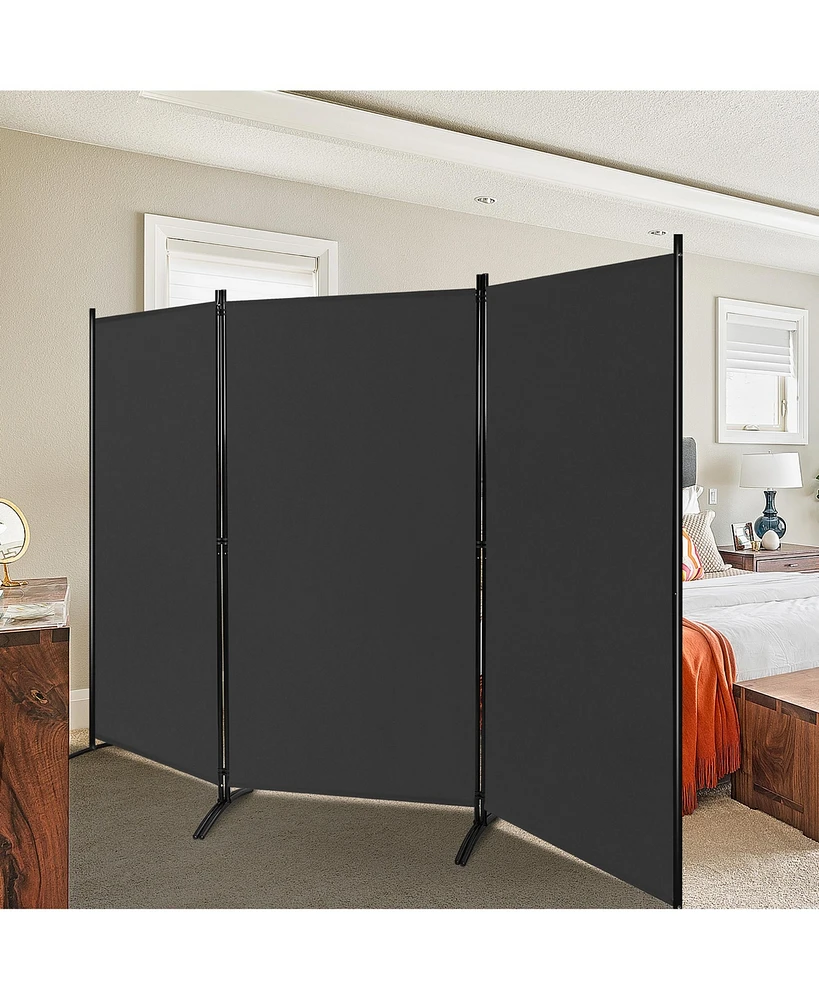 Costway 3-Panel Room Divider Folding Privacy Partition Screen for Office
