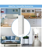 Freestanding Bathroom Storage Cabinet Linen Tower Kitchen Living Room