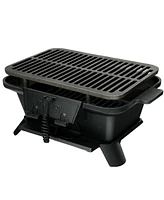 Heavy Duty Cast Iron Charcoal Grill Tabletop Bbq Grill Stove for Camping Picnic