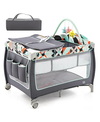 Costway Baby 3 1 Playard Portable Nursery Center