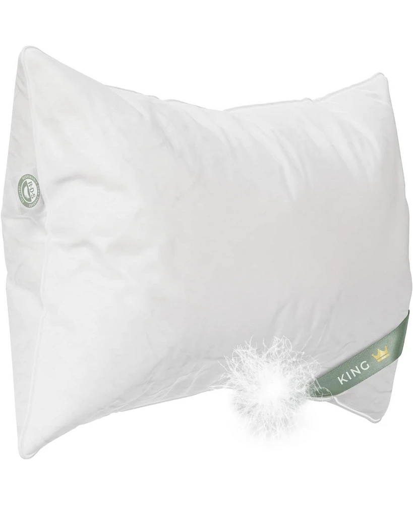 East Coast Bedding Soft Down Pillow 800 Fill Power Standard Pack of 1