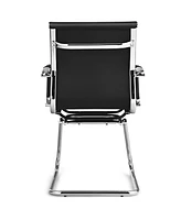 Set of 2 Office Waiting Room Chairs for Reception Conference Area