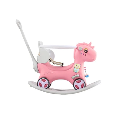 4-in-1 Rocking Horse Balance Bike, Ride-On, Rocking, and Balance Board