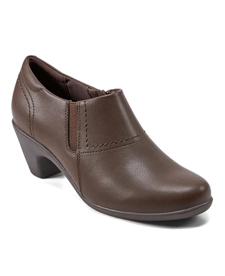 Easy Spirit Women's Caine Side Zipper Block Heel Shooties