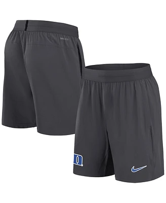 Nike Men's Anthracite Duke Blue Devils 2024 Sideline Performance Shorts