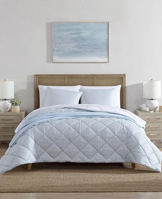 Closeout! Nautica Windsor Seersucker 3 Piece Comforter Set