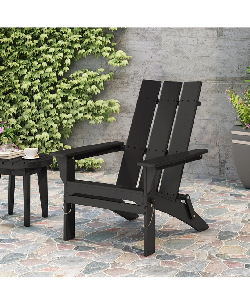 Streamdale Furniture Rustic Folding Adirondack Chair Timeless Style, Effortless Comfort