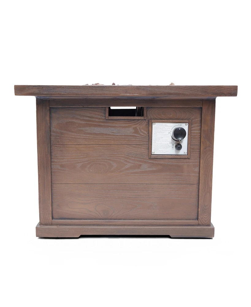 Stunning Square Mgo Fire Pit Table for Outdoor Gatherings