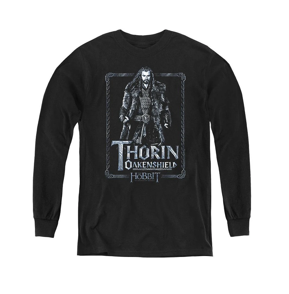The Hobbit Youth Thorin Stare Long Sleeve Sweatshirts