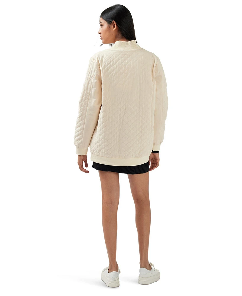 Belle & Bloom Women's Over It Quilted Bomber