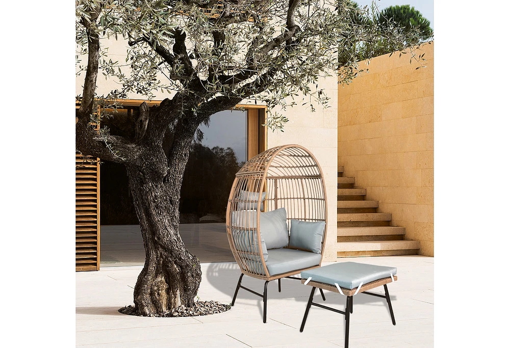 Spacious 400 lb Capacity Egg Chair for Ultimate Relaxation