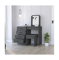 Fm Furniture Merlot Makeup Dressing Table