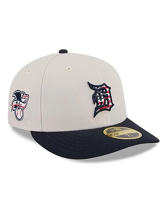 New Era Men's Black Detroit Tigers 2024 Fourth of July Low Profile 59FIFTY Fitted Hat