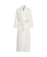 Lands' End Women's Plus Cozy Plush Long Wrap Robe