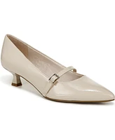 LifeStride Women's Madelyn Mary Jane Pointed Toe Kitten Heel Pumps