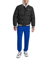 Champion Men's Quilted Full-Zip Varsity Puffer Jacket