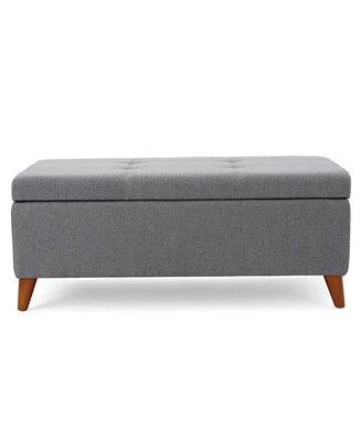 Stylish Lift-Top Storage Ottoman for Home Organization