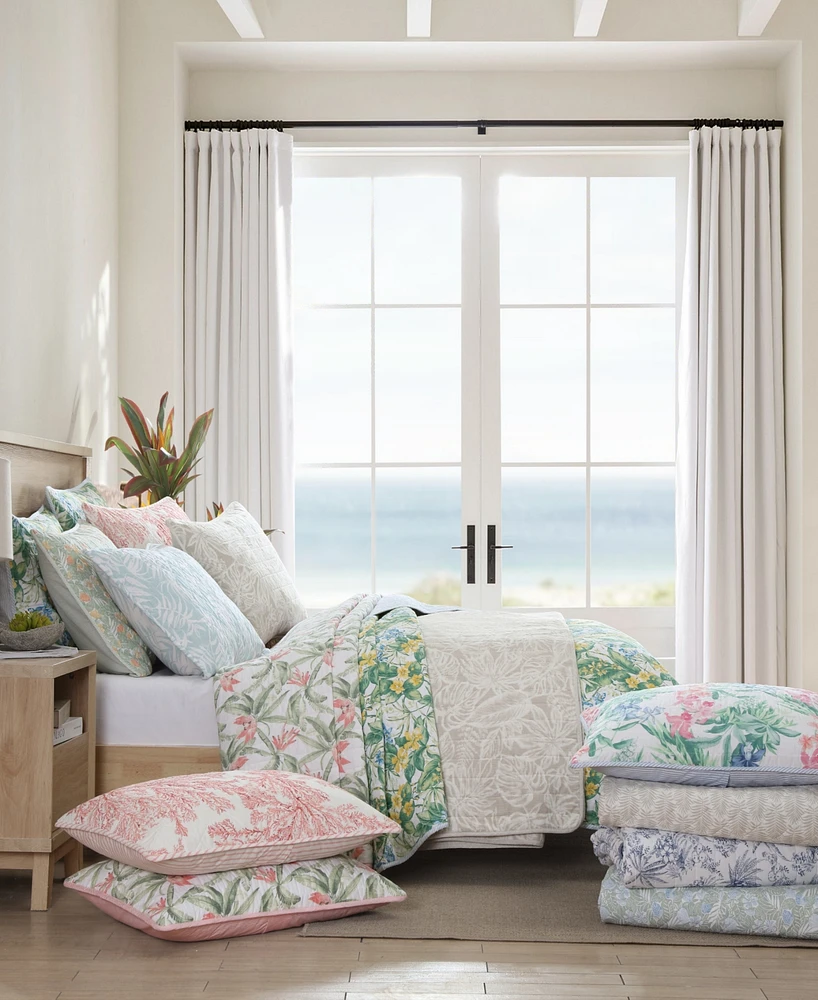 Tommy Bahama Home Island Orchid Reversible 3 Piece Quilt Set
