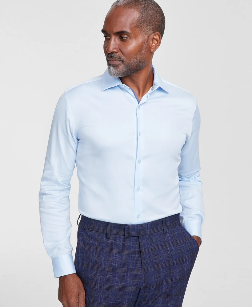 Bar Iii Men's Spread-Collar Sateen Dress Shirt, Created for Macy's