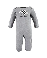 Hudson Baby Boys Unisex Triple Full-Body Suit Pack