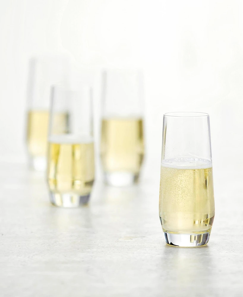 Zwiesel Glas Pure Stemless Champagne Glasses, Set of 6
