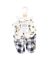Hudson Baby Boys Quilted Booties Two Pack