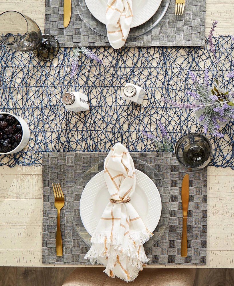 Design Imports Basketweave Woven Placemat Set of 4