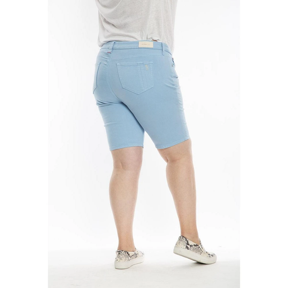Slink Jeans Plus Mid Rise Bermuda Shorts