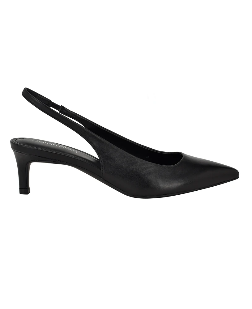 Calvin Klein Women's Dainty Slingback Kitten Heel Pumps