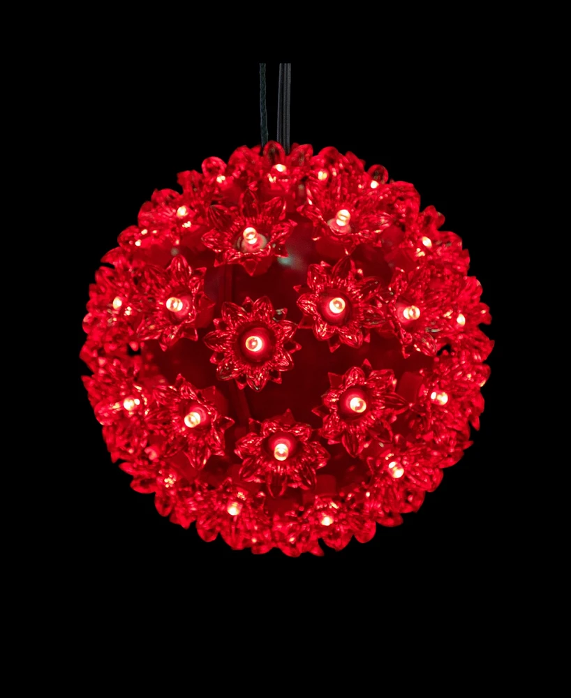 Northlight Led Starlight Sphere Hanging - 6-Inch - Red Lights