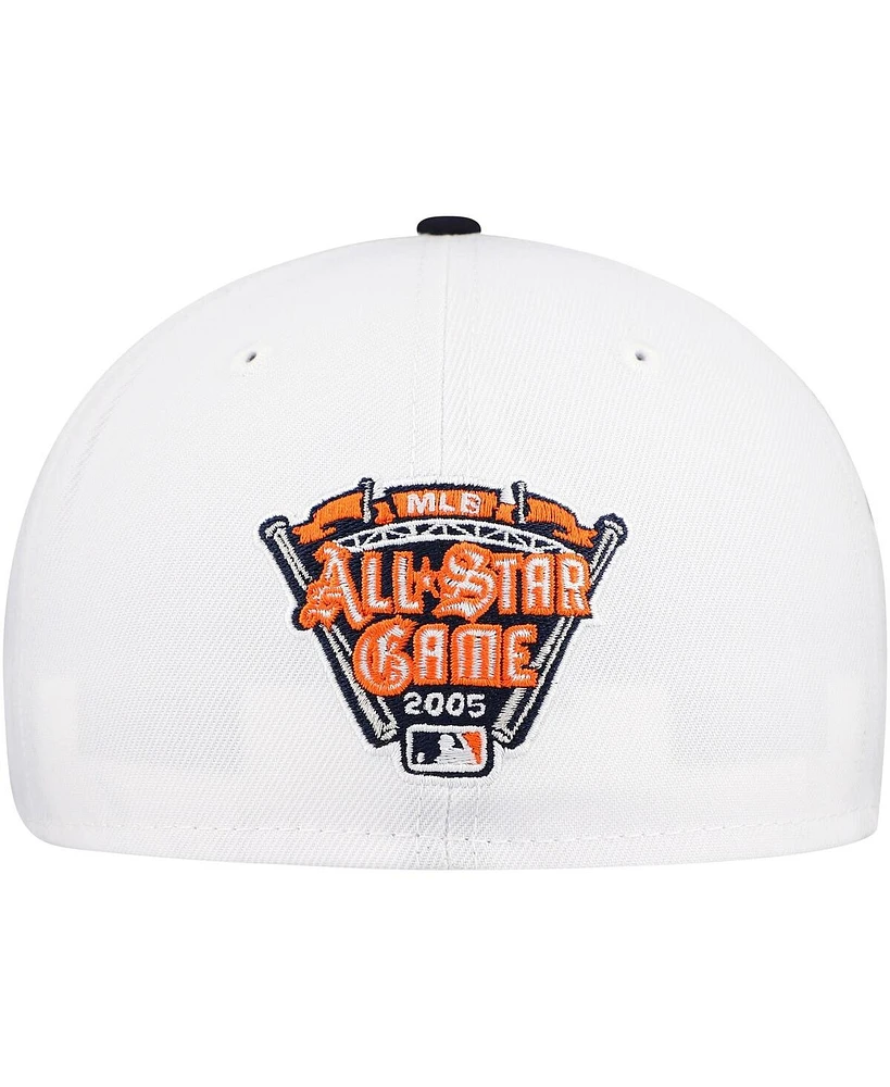 New Era Men's White/Navy Detroit Tigers Major Sidepatch 59FIFTY Hat