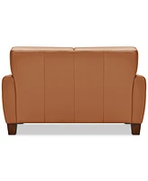 Galligher 59" Leather Loveseat, Created for Macy's