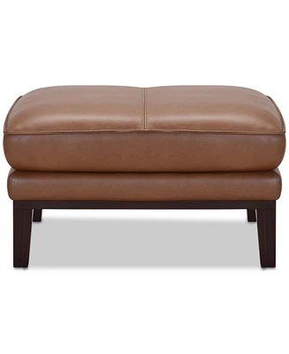 Kettner 32" Leather Ottoman, Created for Macy's