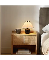 Blair Modern Led Classic Table Lamp with Black Marble Base (10"), Bulb Included