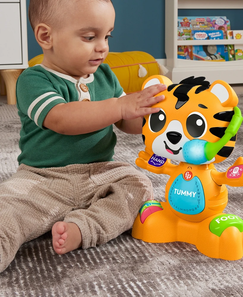 Fisher-Price Link Squad Bop Groove Tiger Baby Learning Toy with Music Lights