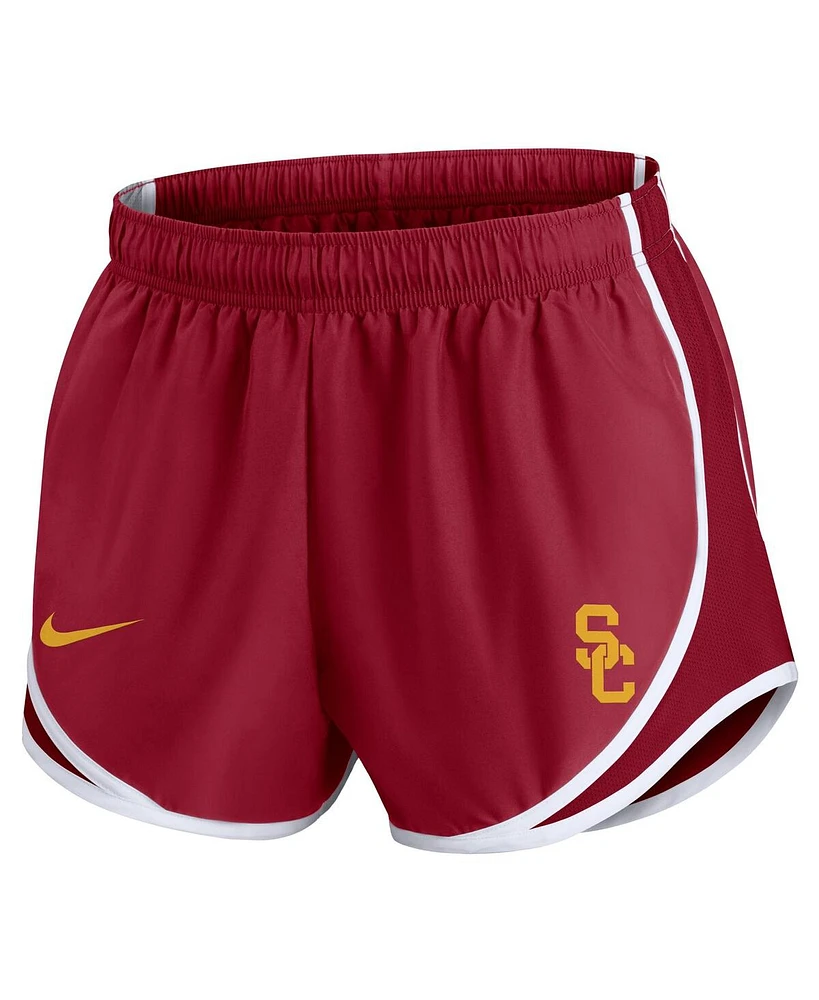 Nike Women's Cardinal Usc Trojans Primetime Tempo Performance Shorts