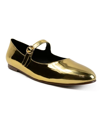 Smash Shoes Women's Dominique Mary Jane Ballet Flats - Extended Sizes Available