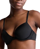 Calvin Klein Women's Soft Stretch Lace Push-Up Plunge Bra QF7578
