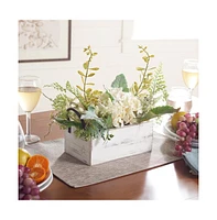 Faux 13 Inch Hydrangea Potted Arrangement