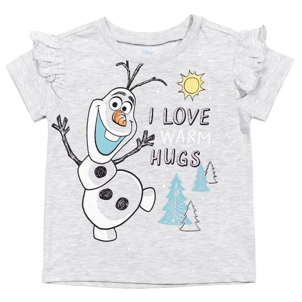 Frozen Toddler Girls 3 Pack T-Shirts