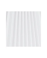 Springcrest Hardback Knife Pleated Empire Lamp Shade Brussels White Large 9" Top x 17" Bottom x 12.25" Slant x 11.75" High Spider with Replacement Har