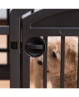 Iris Usa 24" Exercise 6-Panel Pet Playpen with Door