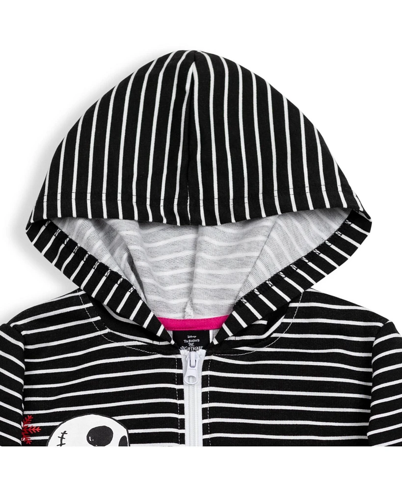 Nightmare Before Christmas Toddler Girls Zip-Up Hoodie