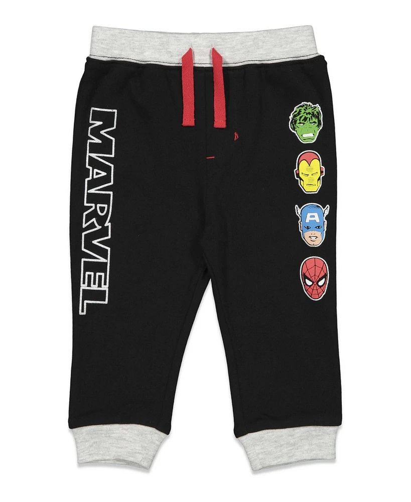 Avengers Baby Boys Hulk Black Panther Captain America 2 Pack Pants Newborn to
