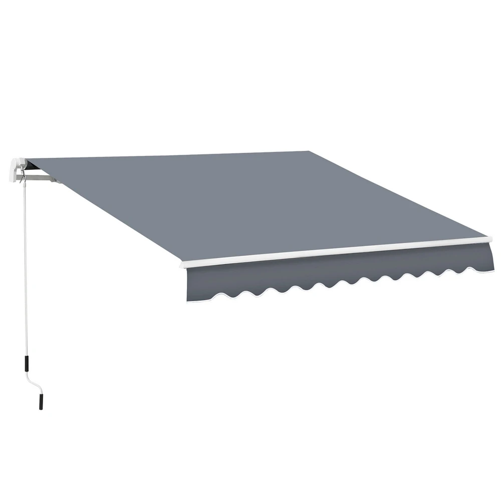 10' x 8' Retractable Patio Awning with Uv Protection