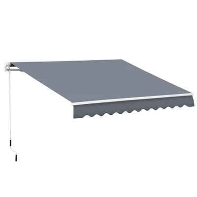 10' x 8' Retractable Patio Awning with Uv Protection